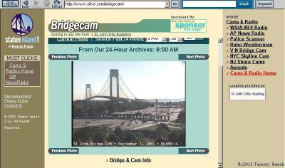  Bridge cam on September 11, 2001