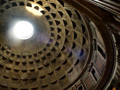  Inside the Pantheon Dome by Loren Charif  