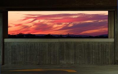 framed sunset by upsidedown