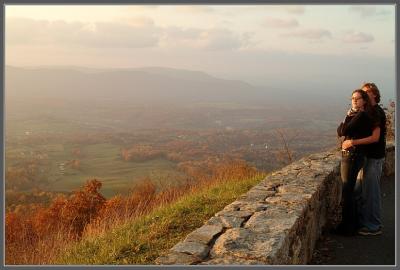 sunset at Shenandoah by upsidedown