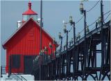 Grand Haven Lighthouse<br>1922<br><font size=1>by Bev Brink</font>