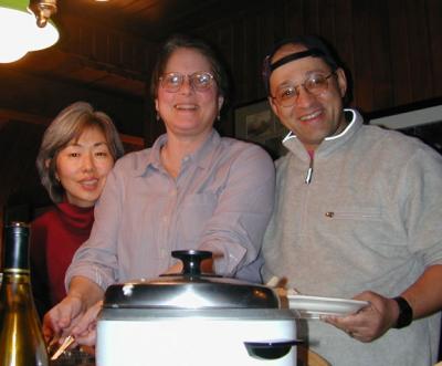 Helen, Day & Ron. Dinner is Served