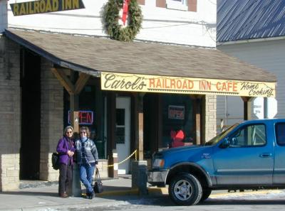 Helen and Cheryl @ Carol's Railroad Inn, North Freedom, WI