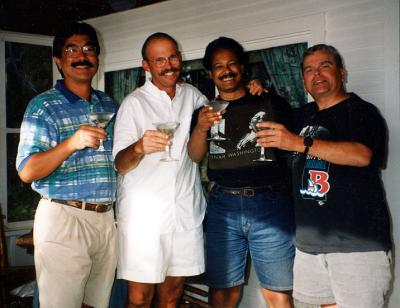 Martinis at Pentwater, August, 1996