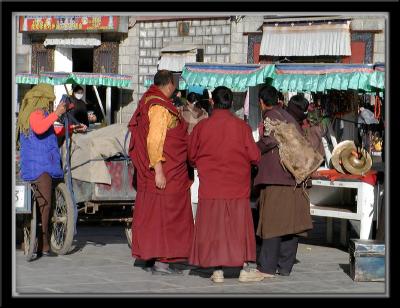 Monks at Marketplace