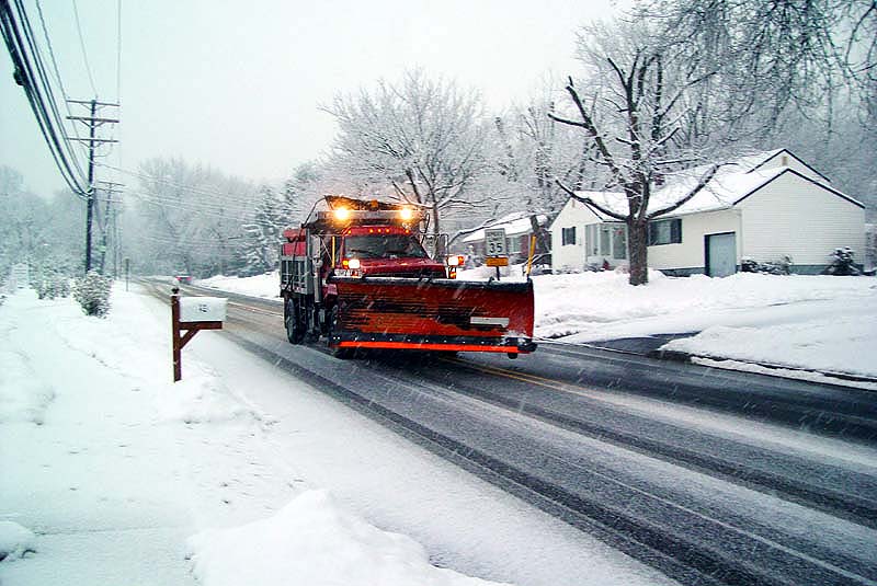 Early Evening Snow Plowing