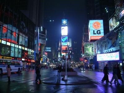 Times Square at night