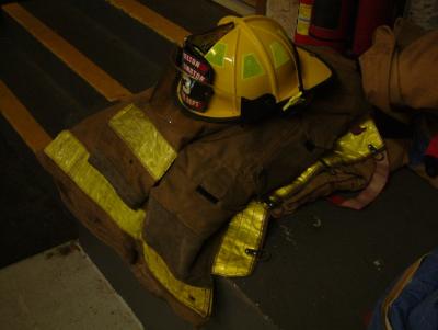 Firefigher gear folded