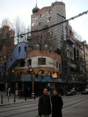 HundertWasserHouseAndBenAndCara01.JPG