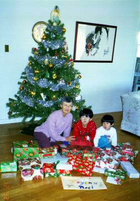 Christmas with grandmother, 1992