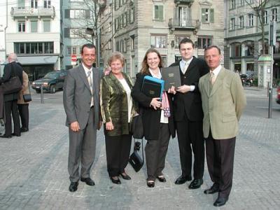 03/15/2002 - Graduation, Hannes, Mama, Birgit, Claus, Papa