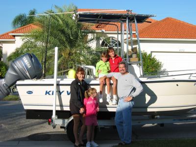 Our little Key West 1900 Center Console Boat  (2002)