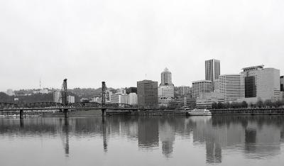 Waterfront, Downtown Portland, OR 12/25/02
