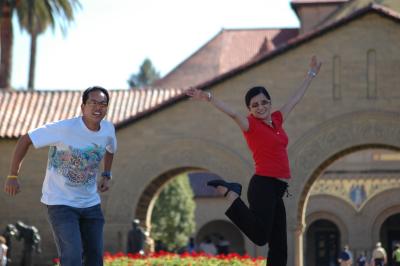 Gerry and Nonette at Stanford
