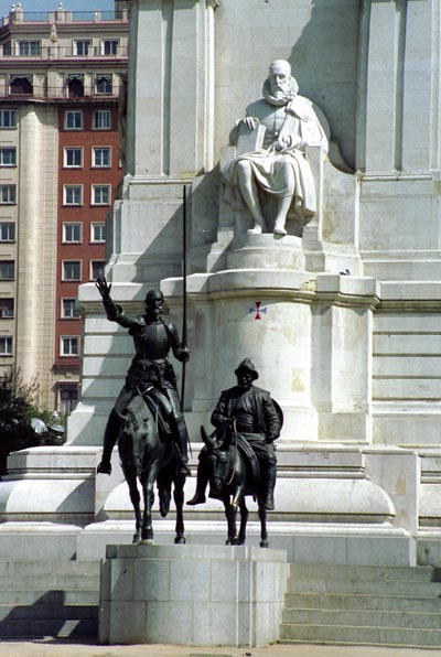 Don Quixote and Sancho Panza, Cervantes Monument