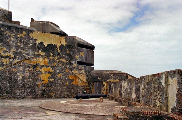 WWII modifications to the old Spanish fort