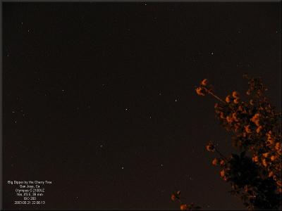 Big Dipper by the Cherry tree