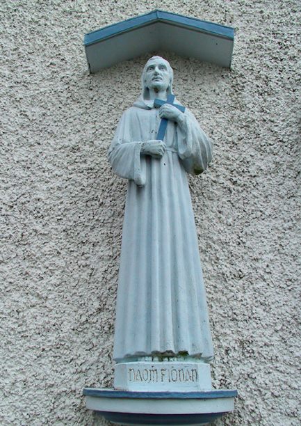 St. Francis statue outside of church