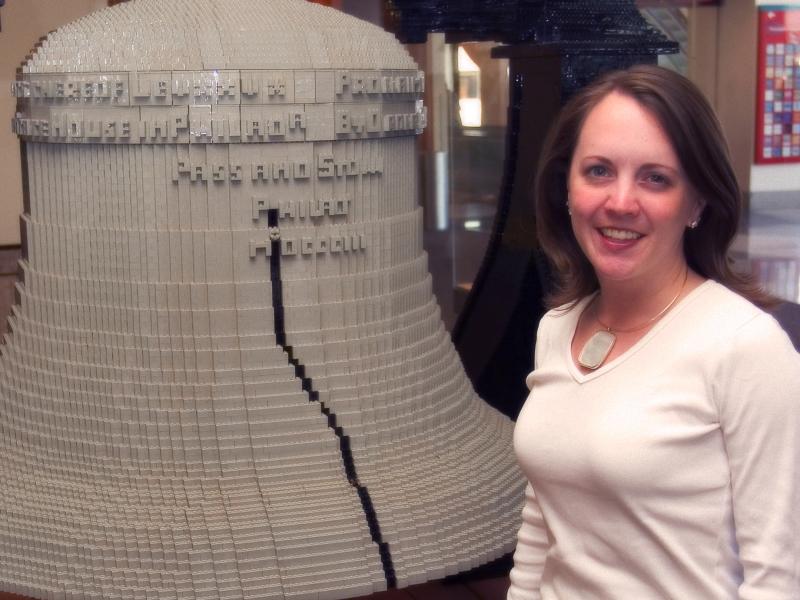 Meg and the Lego Liberty Bell