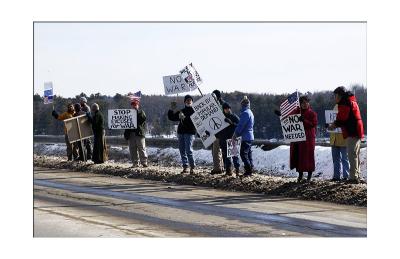 Anti-War Demonstration, Maine style