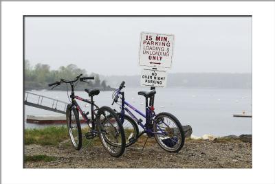 Now let's venture out to other times and places on the Point. (Maine, bicycles)