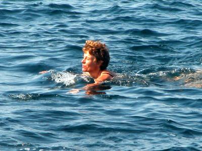 Brough of Birsay, Ruth swimming