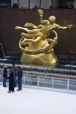 Rockefeller Center before the storm