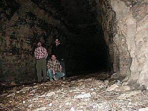 Inside the tunnel