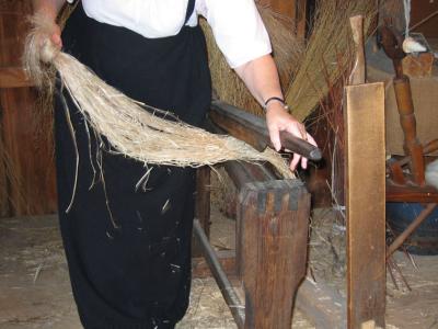 Working Flax Through The Hechel
