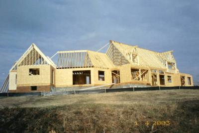 If only the garage rafters were up we'd see all the angles