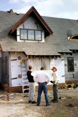 The engineer is admiring the dormers