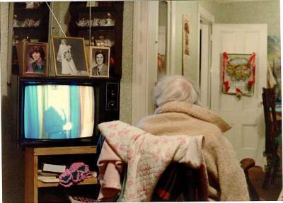 Nana watching Carson 1986
