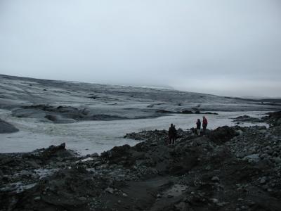 Walking on a giant Glacier