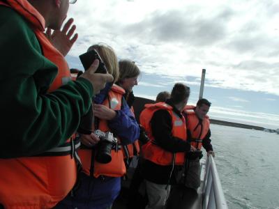 Observation-tour on Jkulsarlon-Sea with swimming Icebergs