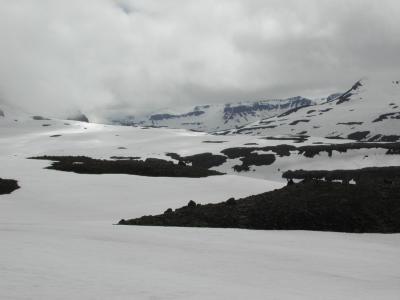 More snowy glacier-fields