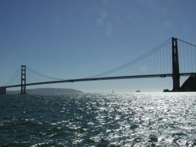 Bootsfahrt zur Golden Gate Bridge und um die Gefngnisinsel Alcatraz