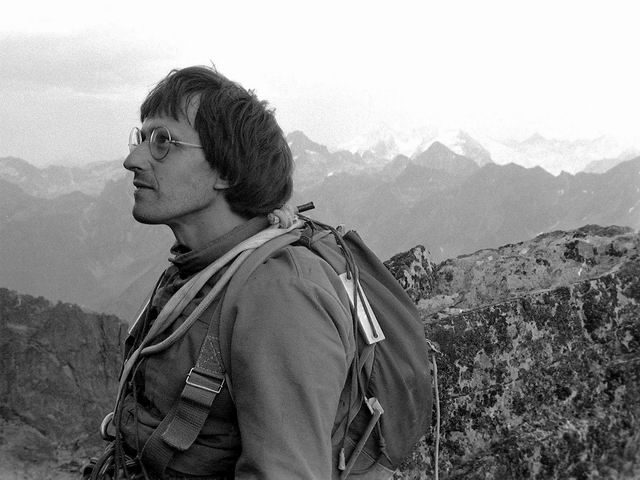 1974 Herv Butel au sortir du pilier sud Ossau - Voyage en Andorre en 1962