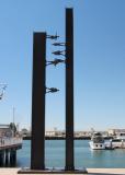 Sculpture in Jack London Square, Oakland.