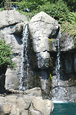 Unusual waterfall