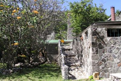 stone wall , Bequia