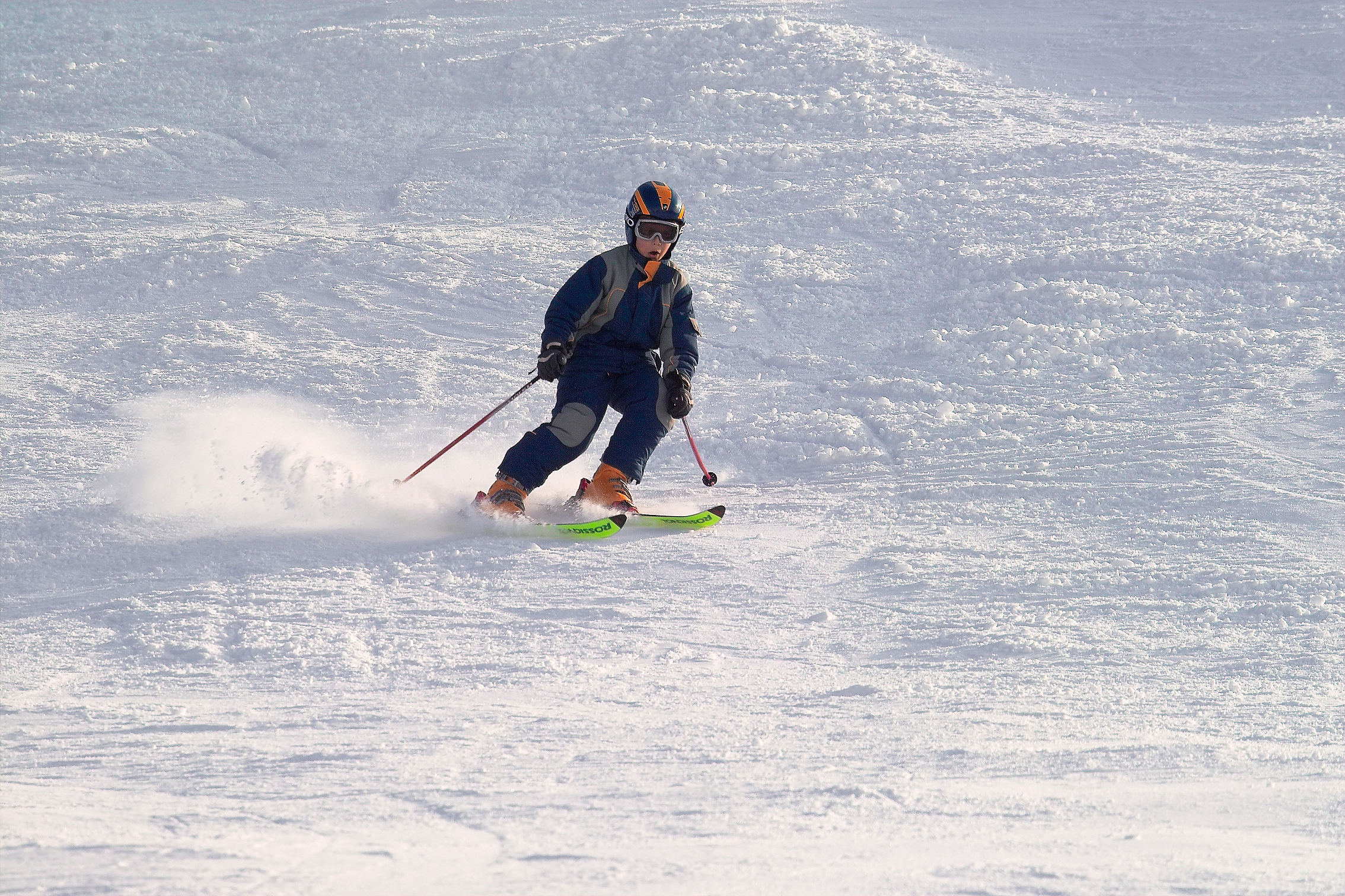 Laurent skiing