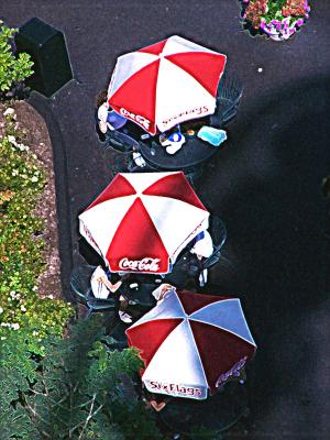 umbrellas in the park