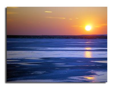 Sunset on Ice