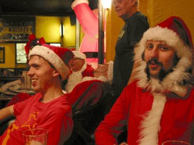Santa had some great pub food at the Jolly Taxpayer