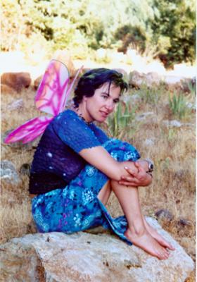 rachel the fairy at Transdimensional Healing, June 2001, California