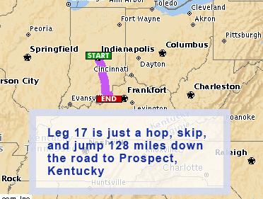 Leg 17 - Indianapolis, IN  to Prospect, KY