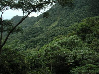 Hugging the mountains