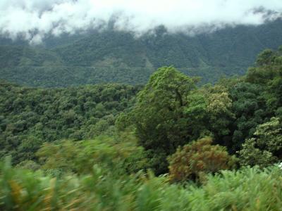 Hugging the mountains