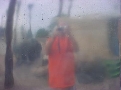 reflection of the picture taker