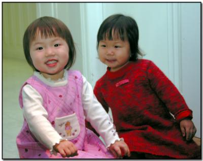 Two sweet girls from Hunan Province, China